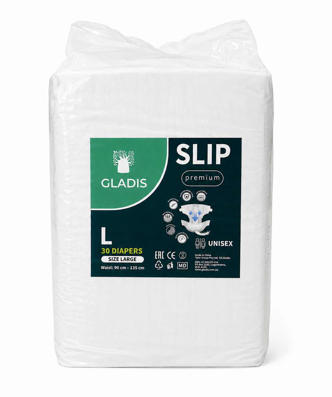 Open Style Slip Adult Diapers in Large | Pack of 30